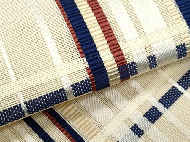 平和屋着物*夏物 本場筑前博多織 八寸名古屋帯 献雅 西村織物謹製 証紙付き 正絹 逸品 CABL2087fb