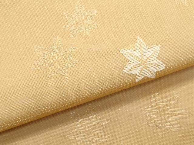 平和屋着物*夏物 九寸名古屋帯 舞楓文 金糸 正絹 逸品 CABL2110fb