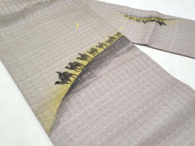 平和屋着物*夏物 九寸名古屋帯 シルクロード 正絹 逸品 CABL2117fb