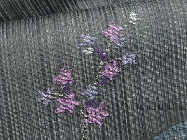 平和屋着物*夏物 九寸名古屋帯 枝花文 金糸 正絹 逸品 CABL2129fb