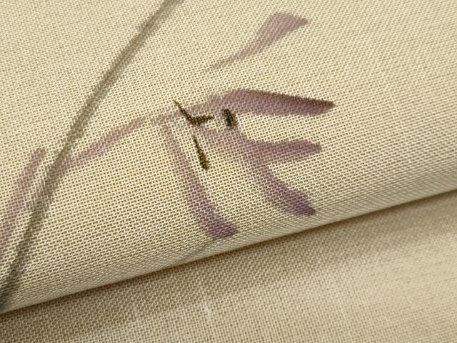 平和屋着物*夏物 九寸名古屋帯 草花文 正絹 逸品 CABL2141fb
