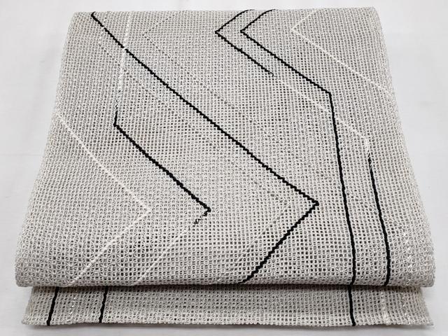 平和屋着物*夏物 八寸名古屋帯 羅 抽象文様 正絹 逸品 CABL2150fb