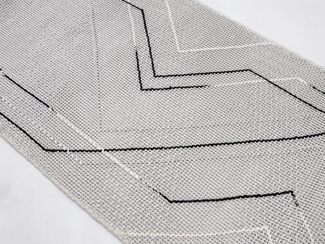 平和屋着物*夏物 八寸名古屋帯 羅 抽象文様 正絹 逸品 CABL2150fb