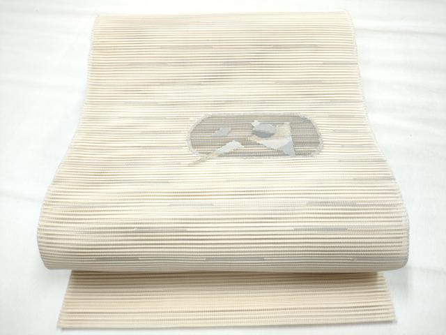 平和屋着物*夏物 八寸名古屋帯 絽綴れ 抽象文様 正絹 逸品 CABL2170fb