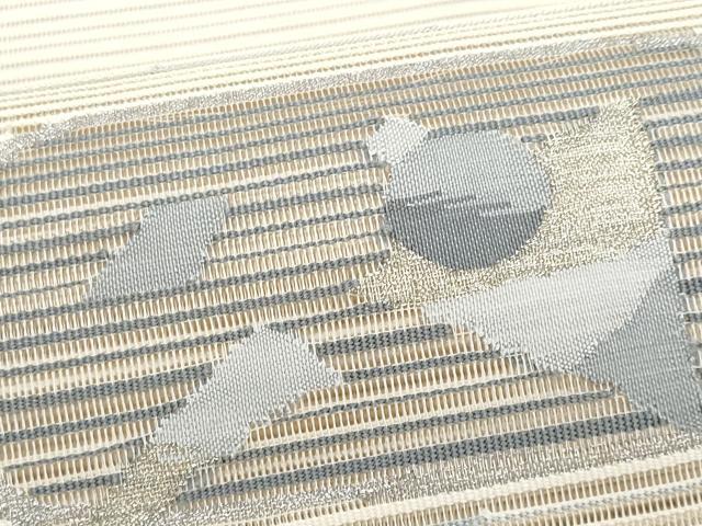 平和屋着物*夏物 八寸名古屋帯 絽綴れ 抽象文様 正絹 逸品 CABL2170fb