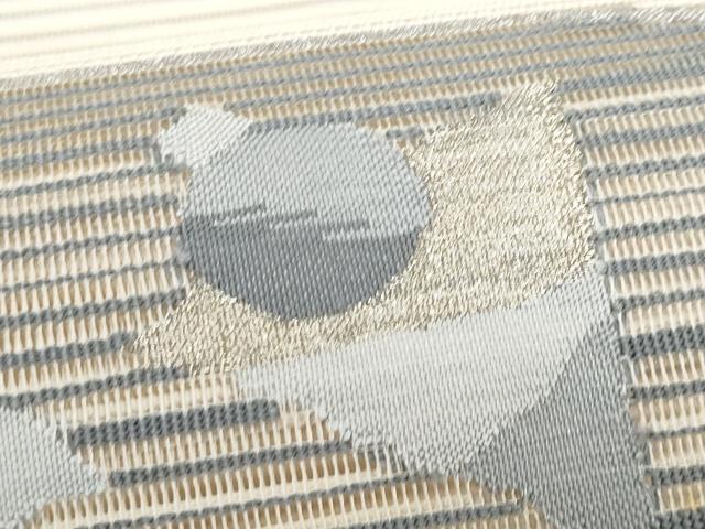 平和屋着物*夏物 八寸名古屋帯 絽綴れ 抽象文様 正絹 逸品 CABL2170fb
