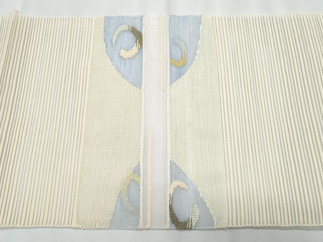 平和屋着物*夏物 八寸名古屋帯 抽象文様 金銀糸 正絹 逸品 CABL2175fb