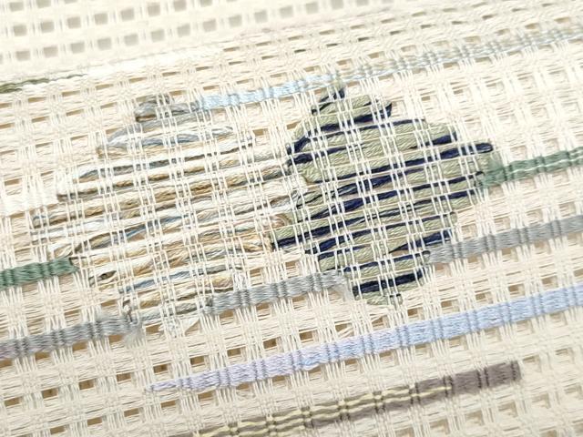 平和屋着物*夏物 八寸名古屋帯 抽象文様 正絹 逸品 CABL2190fb