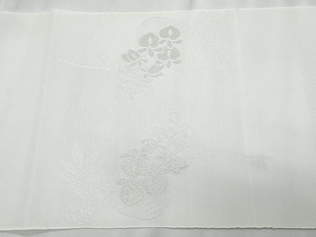 平和屋着物*夏物 八寸名古屋帯 藤花房 銀糸 未使用 CABL2191fb