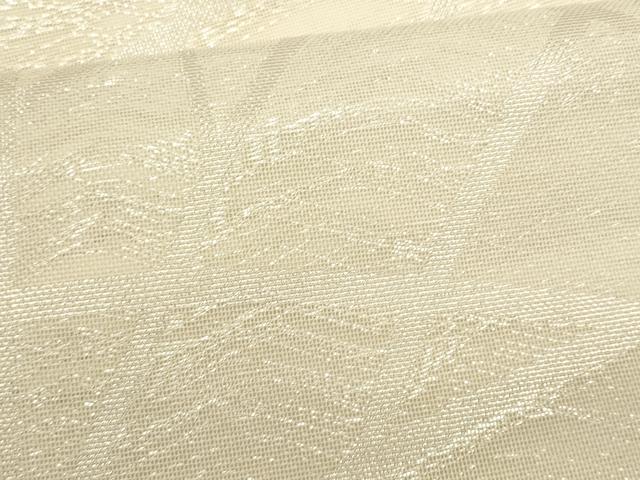 平和屋着物*夏物 九寸名古屋帯 芝草文 銀糸 正絹 逸品 CABL2217fb