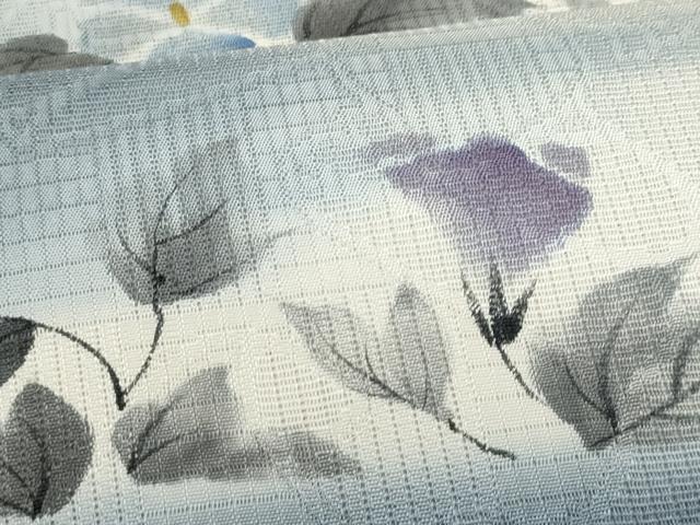 平和屋着物*夏物 九寸名古屋帯 手描き 枝花文 正絹 逸品 CABL2234fb