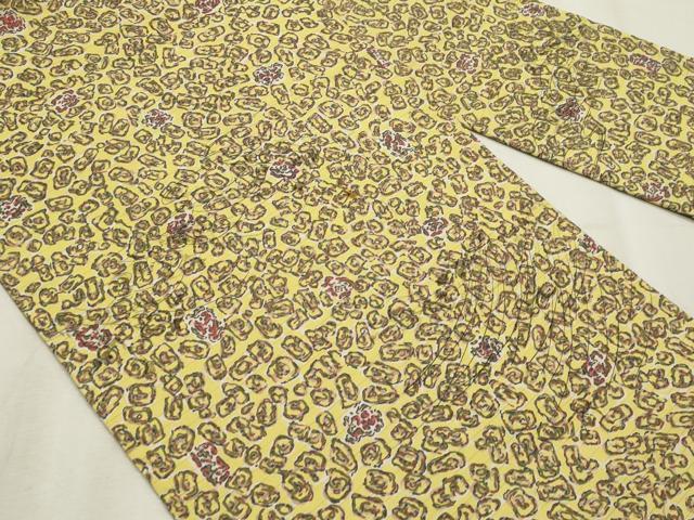 平和屋着物*夏物 絽塩瀬 全通柄 九寸名古屋帯 抽象花文 正絹 逸品 CABL2267fb
