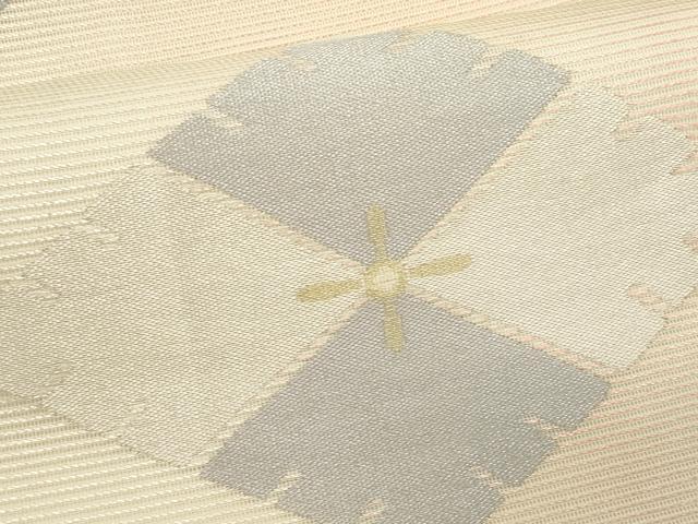 平和屋着物*夏物 九寸名古屋帯 菱文 金銀糸 正絹 逸品 CABL2297fb
