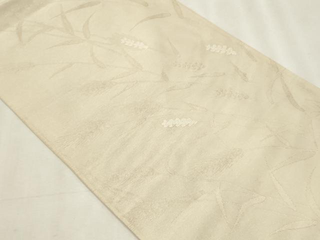平和屋着物*夏物 つけ帯 枝葉文 金糸 正絹 逸品 CABL2312fb