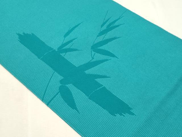 平和屋着物*夏物 八寸名古屋帯 笹竹文 正絹 逸品 CABL2327fb