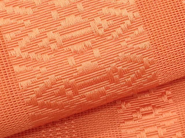 平和屋着物*夏物 博多織 八寸名古屋帯 紗献上 鉛丹色 CABL2330fb