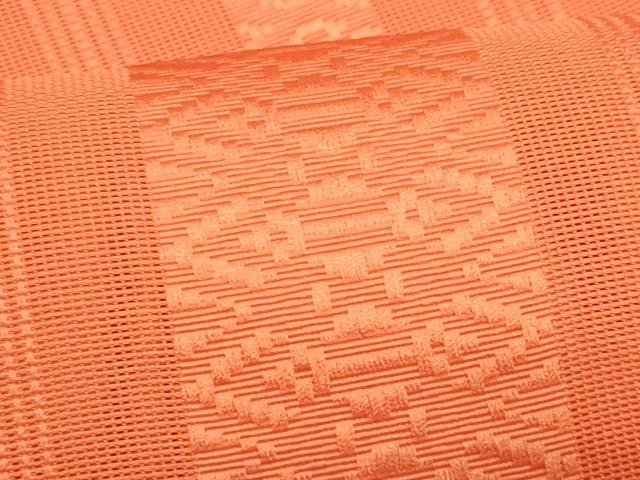 平和屋着物*夏物 博多織 八寸名古屋帯 紗献上 鉛丹色 CABL2330fb