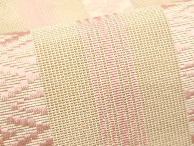 平和屋着物*夏物 本場筑前博多織 八寸名古屋帯 紗献上 正絹 逸品 CABL2334fb