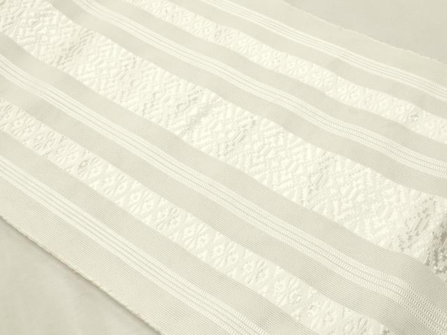 平和屋着物*夏物 博多織 八寸名古屋帯 紗献上 象牙色 CABL2353fb