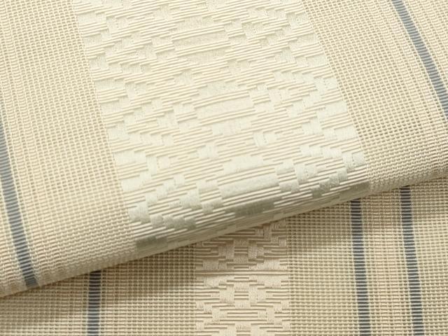 平和屋着物*夏物 本場筑前博多織 八寸名古屋帯 紗献上 正絹 逸品 CABL2365fb