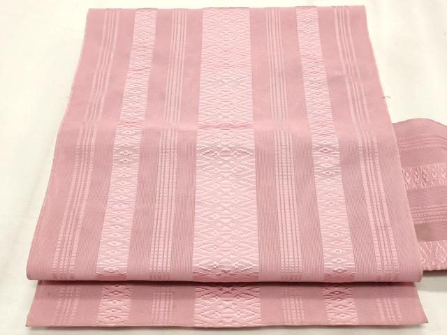平和屋着物*夏物 博多織 八寸名古屋帯 紗献上 石竹色 CABL2376fb