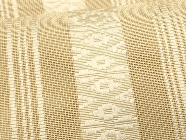 平和屋着物*夏物 本場筑前博多織 八寸名古屋帯 紗献上 浅黄色 正絹 逸品 CABL2378fb