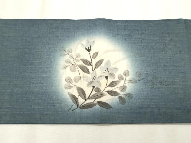 平和屋着物*夏物 九寸名古屋帯 枝花文 正絹 逸品 CABL2391fb