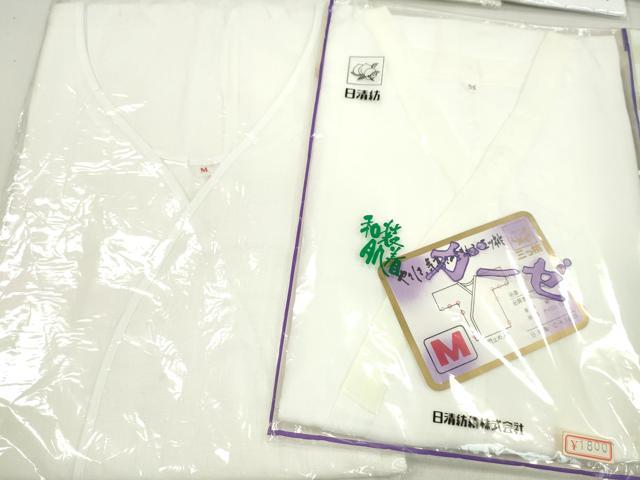 平和屋着物▼和装小物 和装肌着まとめて10点 肌襦袢 裾除け 着物スリップ レース袖 Mサイズ 逸品 未使用 CABL2489ju