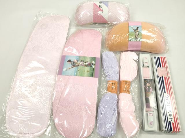 平和屋着物▼和装小物 着付け用品まとめて8点 帯板 帯枕 コーリンベルト 腰紐 ウエストベルト 逸品 未使用 CABL2501ju