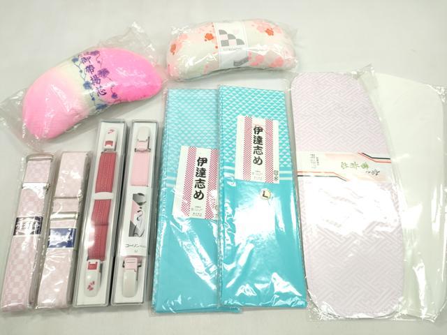 平和屋着物▼和装小物 着付け用品まとめて10点 帯板 帯枕 伊達締め コーリンベルト ウエストベルト 逸品 未使用 CABL2503ju