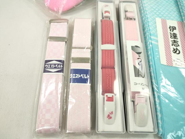 平和屋着物▼和装小物 着付け用品まとめて10点 帯板 帯枕 伊達締め コーリンベルト ウエストベルト 逸品 未使用 CABL2503ju