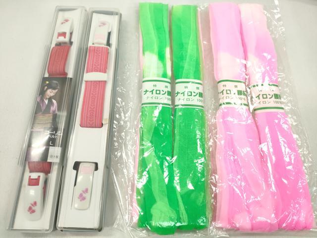 平和屋着物▼和装小物 着付け用品まとめて10点 帯板 帯枕 伊達締め コーリンベルト 腰紐 サッシュ 未使用多数 逸品 CABL2504ju