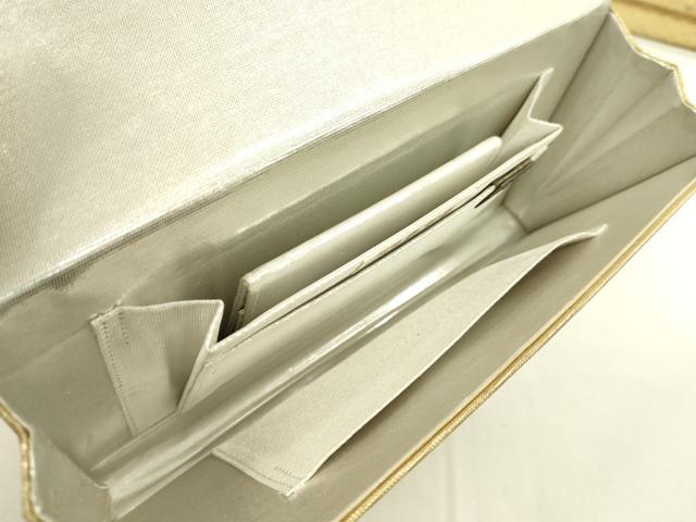 平和屋着物▼和装小物 和装バッグ2点セット ハンドバッグ 佐賀錦 網代文 蔦の葉文 礼装 金糸 逸品 CABL2521ju