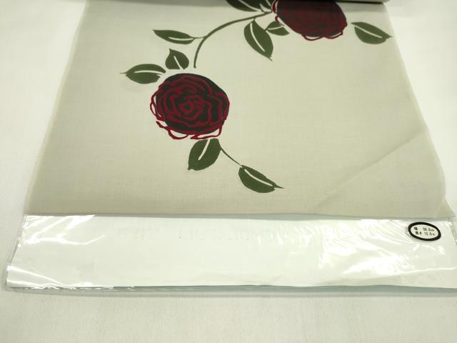 平和屋着物*夏物 浴衣 反物 注染 枝花文 日本製 綿 着尺 逸品 未使用 CABL2539ju