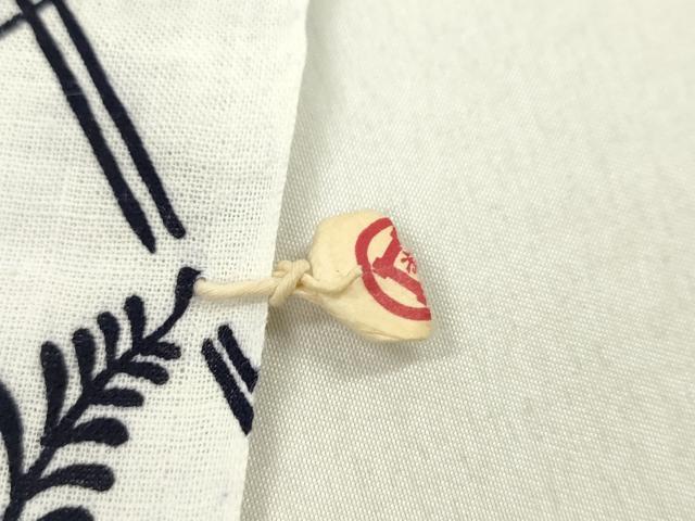 平和屋着物∴夏物 浴衣 反物 籬草花文 松坂屋扱い 綿 着尺 逸品 未使用 CABL2610ju