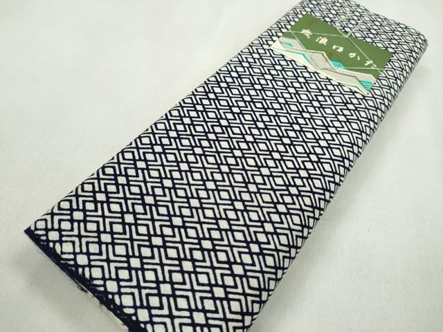 平和屋着物∴夏物 浴衣 反物 注染 菱 綿 着尺 逸品 未使用 CABL2618ju