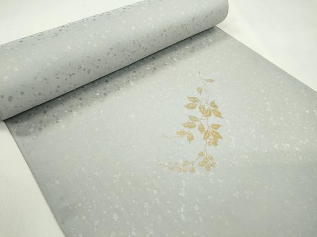 平和屋着物●付下げ 反物 刺繍 雪輪蔦の葉花文 暈し染め 金彩 着尺 逸品 未使用 CABL2632ju