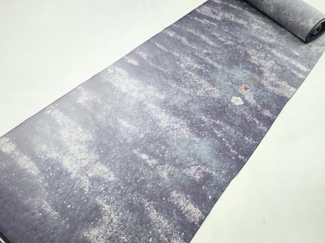 平和屋着物●吉乃一廉 幻の辻が花 小紋 反物 霞文 暈し染め 金通し地 証紙付き 着尺 逸品 未使用 CABL2652ju