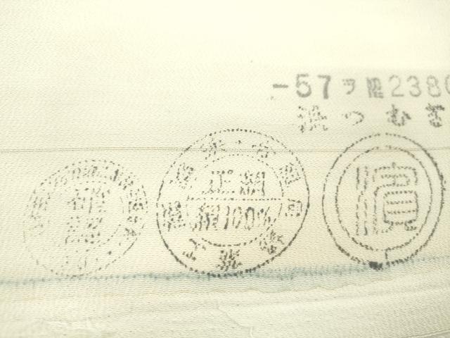 平和屋着物●名古屋帯 反物 ろうけつ染め 風景花文 逸品 未使用 CABL2657ju
