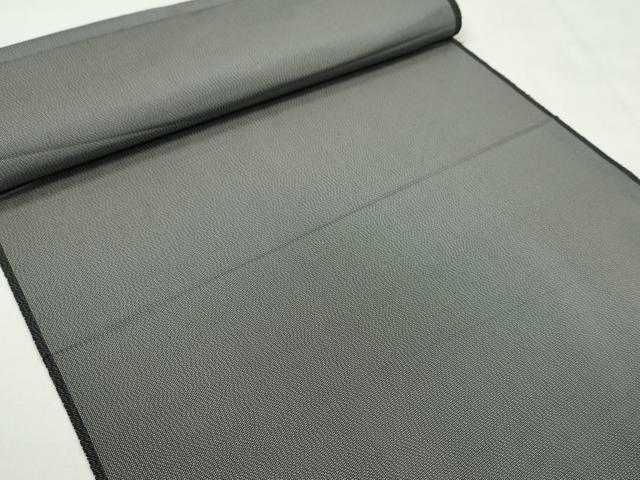 平和屋着物●本場縞大島紬 男性 アンサンブル 反物 炭色 着尺+羽尺 逸品 未使用 CABL2683ju