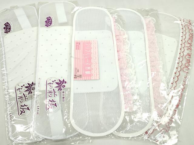 平和屋着物▼和装小物 着付け用品 メッシュ前板まとめて5点 フリルレース付き 未使用 CABL2714ju