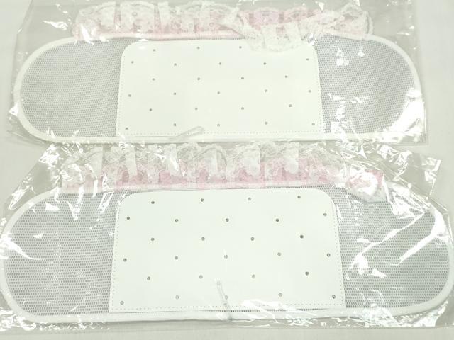 平和屋着物▼和装小物 着付け用品 メッシュ前板まとめて5点 フリルレース付き 未使用 CABL2714ju