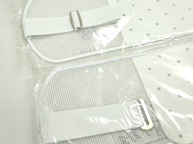 平和屋着物▼和装小物 着付け用品 メッシュ前板まとめて5点 フリルレース付き 未使用 CABL2714ju