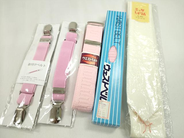 平和屋着物▼和装小物 着付け用品まとめて10点 帯板 帯枕 伊達締め 着物ベルト 帯止め ウエストベルト 未使用多数 逸品CABL2718ju