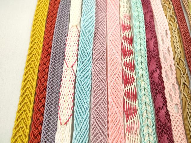 平和屋着物*夏物 和装小物 帯締め20本セット レース織 金糸 長尺あり 逸品 CABL2751ju