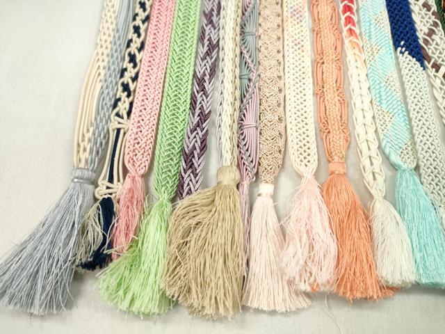 平和屋着物*夏物 和装小物 帯締め20本セット レース織 金糸 ラメ糸 逸品 CABL2768ju