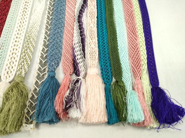 平和屋着物*夏物 和装小物 帯締め20本セット レース織 金糸 ラメ糸 逸品 CABL2771ju