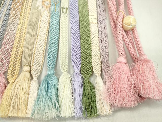 平和屋着物*夏物 和装小物 帯締め20本セット 夏高麗 レース織 丸組 金糸 逸品 CABL2777ju