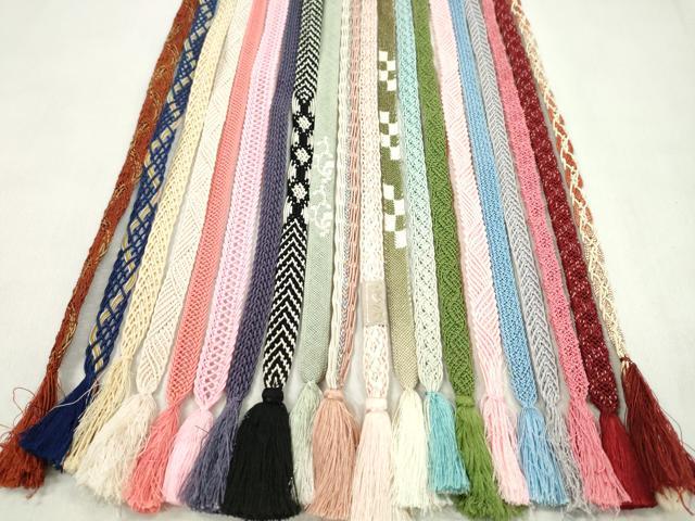 平和屋着物*夏物 和装小物 帯締め20本セット 夏高麗 レース織 銀糸 逸品 CABL2778ju