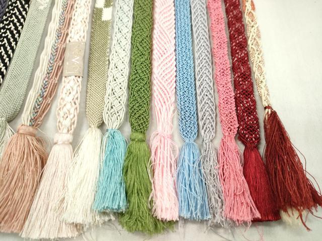 平和屋着物*夏物 和装小物 帯締め20本セット 夏高麗 レース織 銀糸 逸品 CABL2778ju